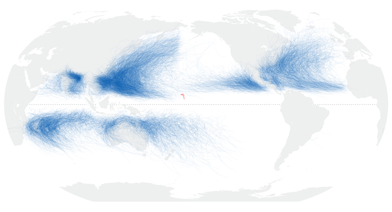 Illustration for article titled Thanks to El Niño, Rare Tropical Storms Signal a Wacky Start to 2016
